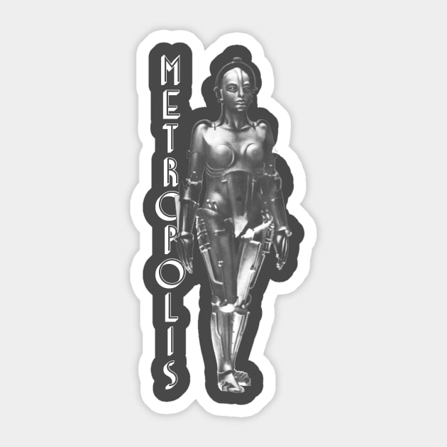 Metropolis Sticker by MindsparkCreative